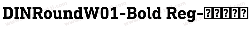 DINRoundW01-Bold Reg字体转换
